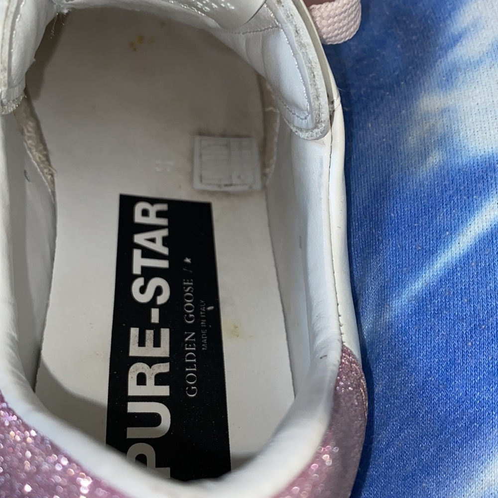 Size 7 White with Pink Glitter. Wore 3 times - Picture 10 of 10